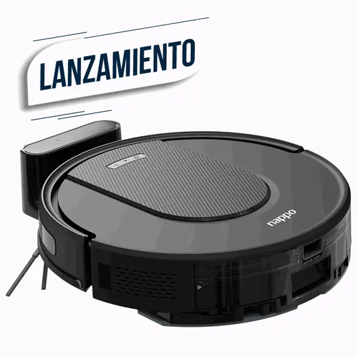 Aspiradora Robot 2 en 1 Nappo Negro