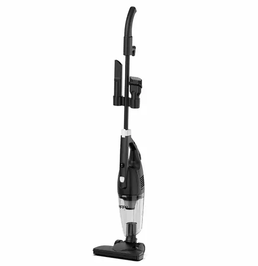 Aspiradora Vertical 2 en 1 con LUZ LED Nappo Negra