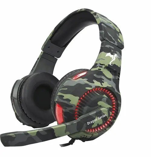 Auricular Gamer Trooper LUZ Roja