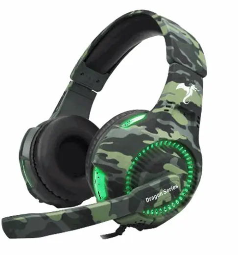 Auricular Gamer Trooper LUZ Verde