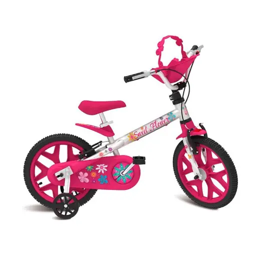 Bandeirante Bicicleta Aro 16" Sweet Flower - Pro
