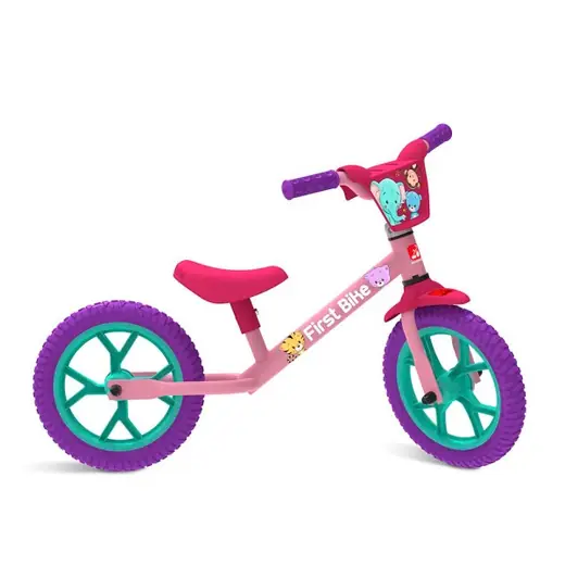 Bandeirante Bicicleta de Equilibrio Balance Bike Rosa