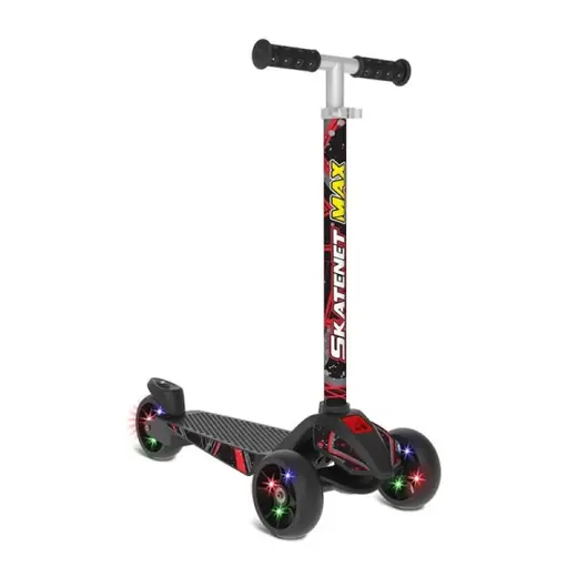 Bandeirante Patineta Skatenet Max Led Ajustable Negro