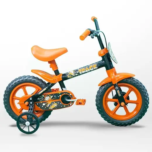 Bicicleta Track Arco Iris Aro 12" P/ nenes, recomendada para niños de entre 3 y 5 años, con una altura entre 70 cm y 110 cm, soporta hasta…