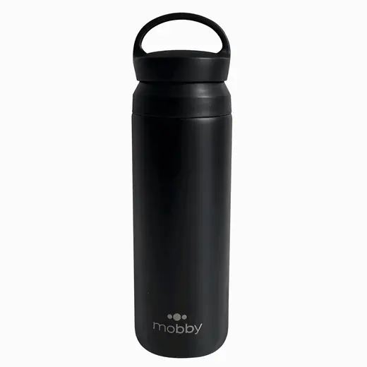 Botella Deportiva 500ML C/filtro Negro Mobby