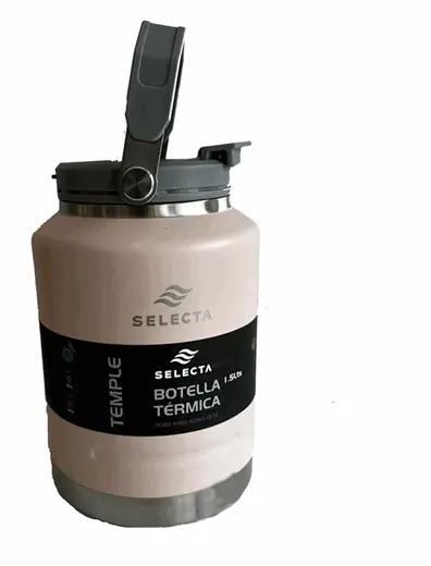 Botella Termica 1.5L Acero C/pico Rosa
