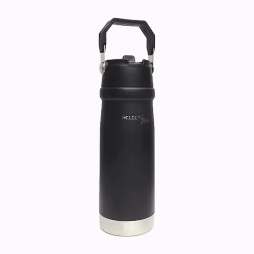 Botella Termica 650ML Doble Pared Negro