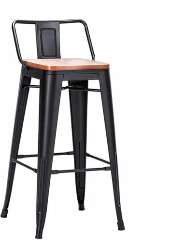 Butaca Tolix Level con Asiento de Madera