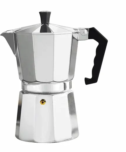 Cafetera Italiana Aluminio 450ML 9T Plata Varenna