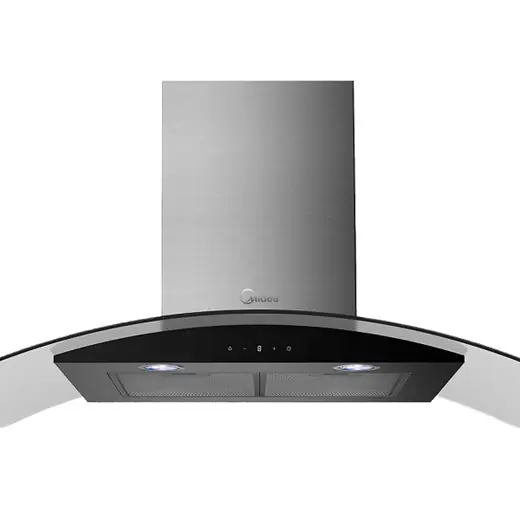 Campana Midea 60 Cm Telesc. Negro Aluminio