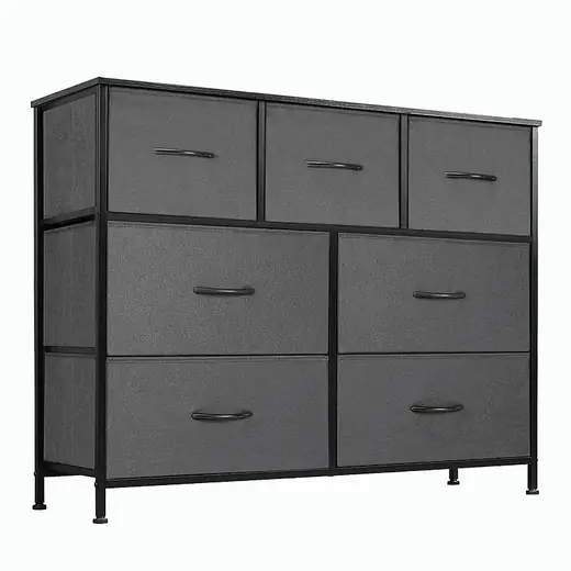 Comoda 7 Cajones Decoteam Gris