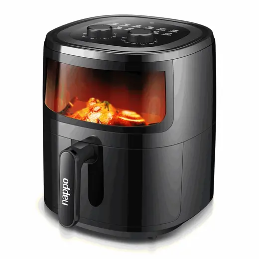 Freidora Mecanica Nappo SIN Aceite 5,7L Negra