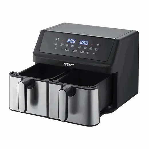 Freidora S/aceite Digital Doble Luxury 9L