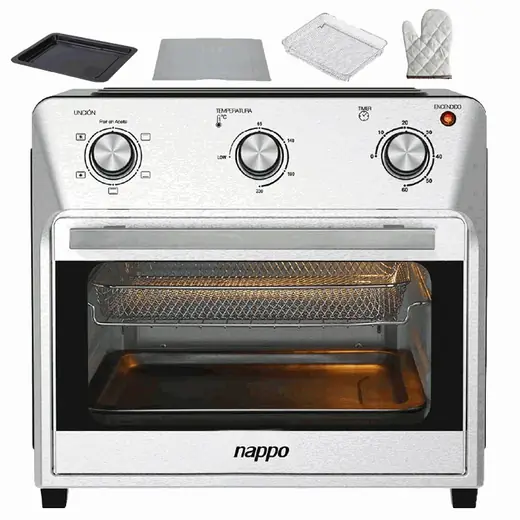 Horno Electrico y Freidora de Aire Nappo 28L