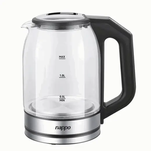 Jarra Eléctrica de Vidrio Nappo 1,6L C/control Digital de Temperatura