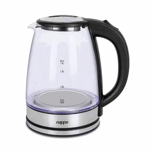 Jarra Eléctrica Nappo de Vidrio 1.8L con LUZ LED