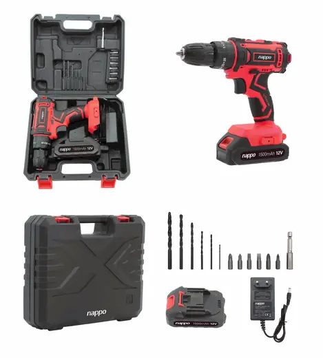 KIT Taladro Inalambrico de Impacto Nappo 16 PCS
