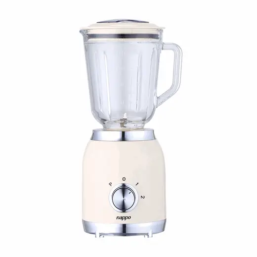 Licuadora Electrica Nappo Vidrio 2 Velocidades + Pulso Beige