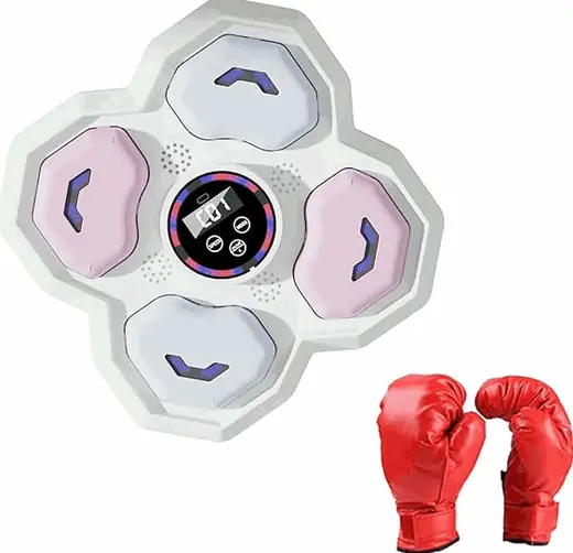 Maquina de Boxeo para Pared Niños Blanco/rosa