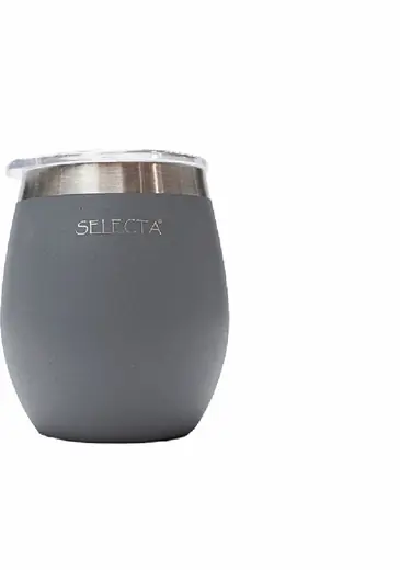 Mate 240ML Doble Pared Gris Aqua Selecta