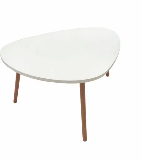 Mesa Centrica Triang Bamboo C/blanco 99x70x46cm