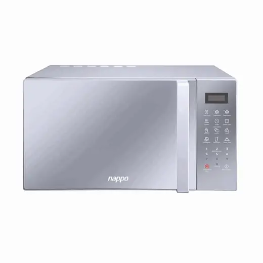 Microondas Nappo 28L Plateado C/vidrio Reflector 60HZ Em9p03xx-p00b00