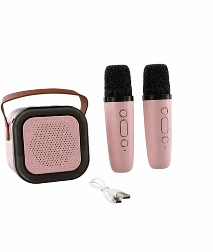 Mini Parlante Inalambrico Level Rosa-2 Microfonos