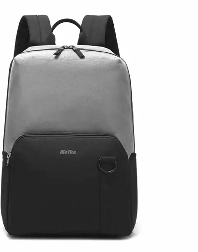 Mochila Essential Negra y Gris Claro