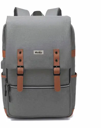 Mochila Ride con Tapa y Precintos GR Claro y Marron