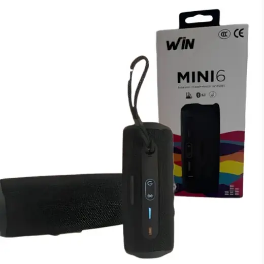 Parlante WIN Mini 6, Bluetooth, Bateria 4.800 mAh.