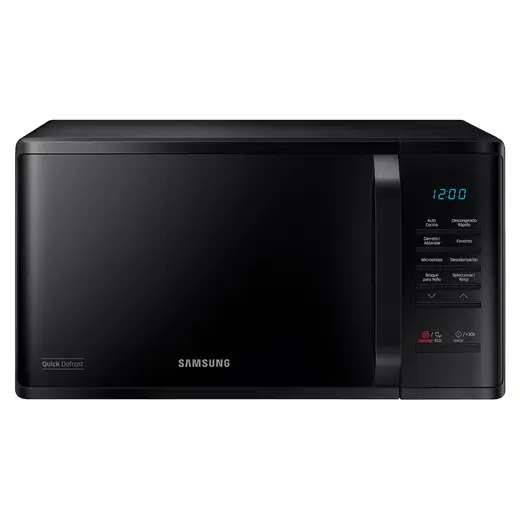Samsung Microondas 23L Quick Defrost 1150W Black Ms23k3513ak/zs - E