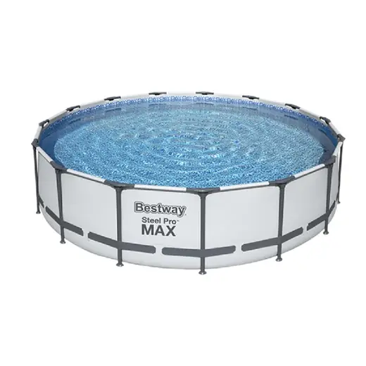 Secamanos: Piscina Bestway con Estructura Metalica 6.473 L. c/ Bomba de Filtrado.