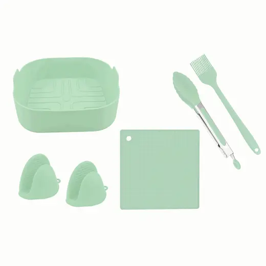 SET de Utensilios 6 PCS Cuadrado Croix Verde