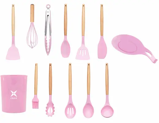 SET de Utensilios de Cocina Croix de 13PCS Rosa
