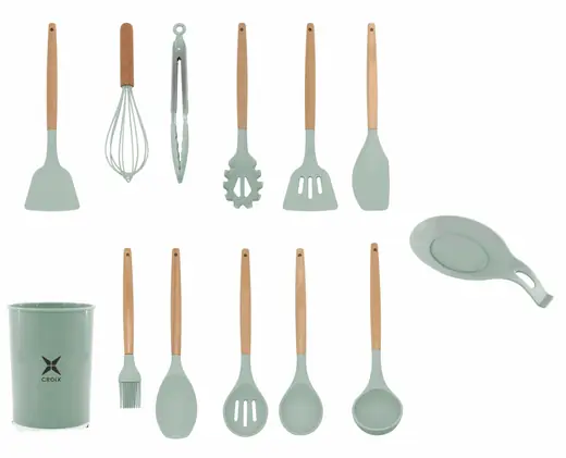 SET de Utensilios de Cocina Croix de 13PCS Verde Agua
