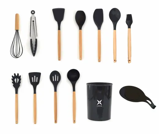 SET Utensilios de Cocina Croix X13 PCS Negro