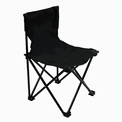 Silla de Camping Level Negra SIN Posabrazos