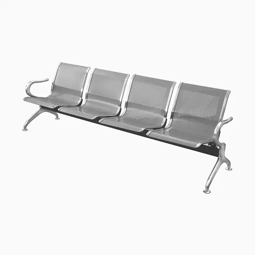 Silla de Espera Tandem 4 Cuerpos Station (metalico) Level