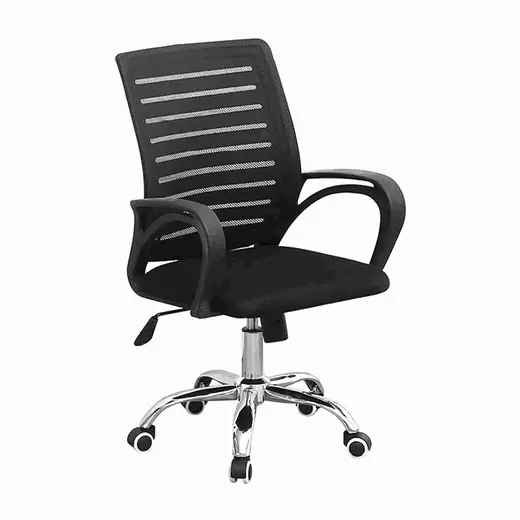 Silla de Oficina Mesh Giratoria Base Cromada Level