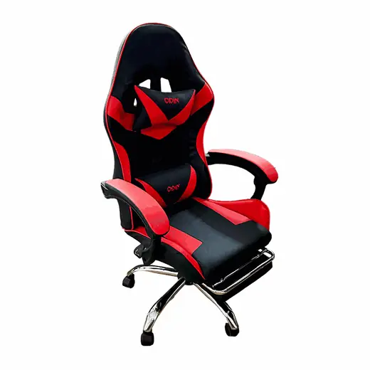 Silla Gamer Empoli con Reposapie Roja Odin