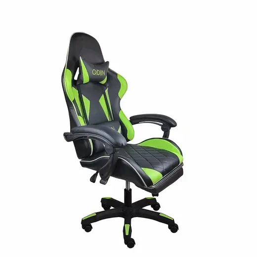 Silla Gamer Empoli con Reposapie Verde Odin