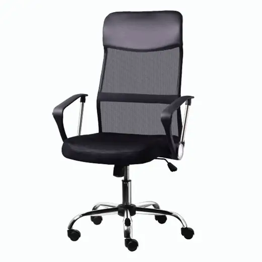 Silla Oficina Empoli Mesh Direttore Negra Diseño elegante de respaldo alto con apoyacabezas integrado en