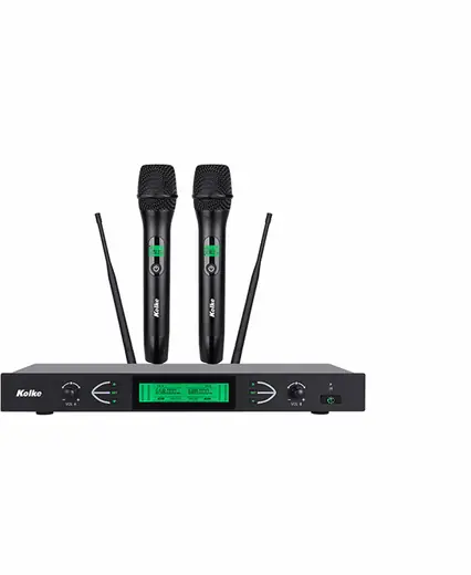 Sistema de Microfonos con UHF con 2 Canales Kolke