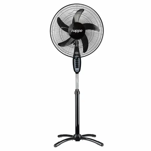 Ventilador de PIE Nappo 16" Negro 5 Aspas |