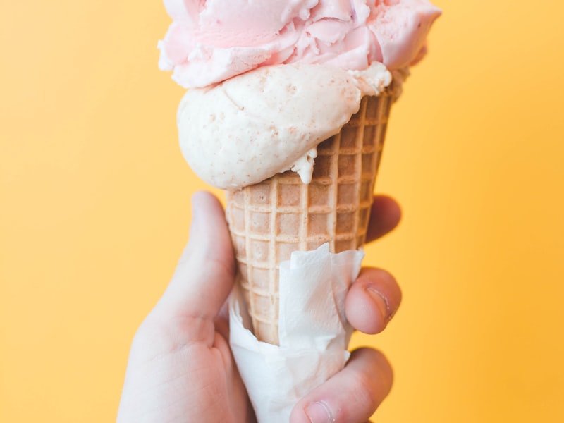 Helado de fruta casero